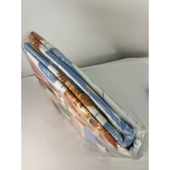 Owen Kitty Cat Fashion Print Blanket Fits Full & Twin Size Beds 72" X 90" 50% Po - Picture 5 of 6